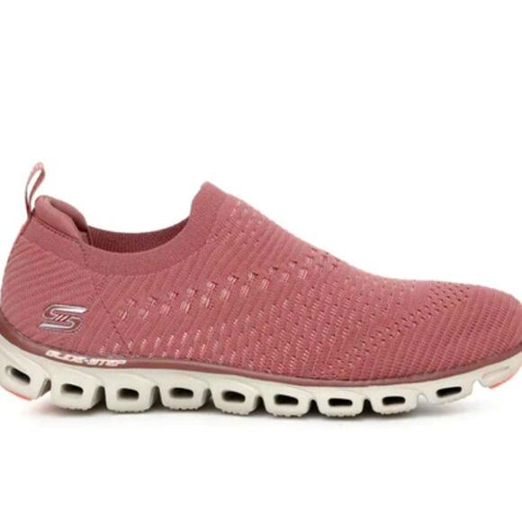 Skechers Glide Step- OH So Soft Slip-On Shoes- Pink Glitter - Picture 2 of 10